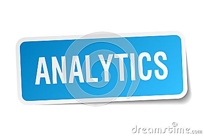 Analytics sticker Vector Illustration