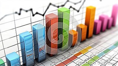 Analyze business growth metrics using comprehensive graphs and data visualization techniques for strategic planning Cartoon Illustration