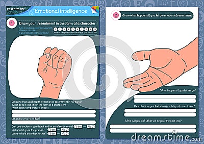 Analyzing your emotions of resentment Stock Photo