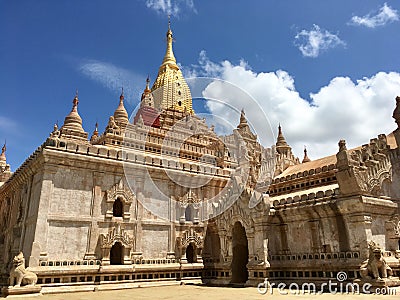 Ananda temple in Bagan city, Myanmar Stock Photo