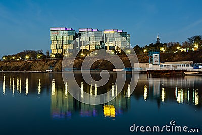 Anapa, Russia - February 17, 2020: View of the residential and hotel complex Editorial Stock Photo