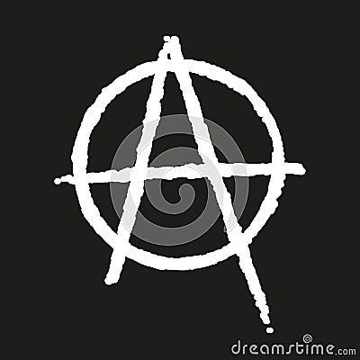 Anarchy icon Stock Photo