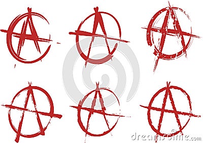 Anarchy set Vector Illustration