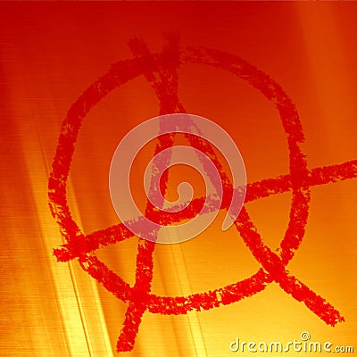 Anarchy symbol Stock Photo