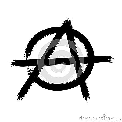 Anarchy symbol. Vector sign Vector Illustration