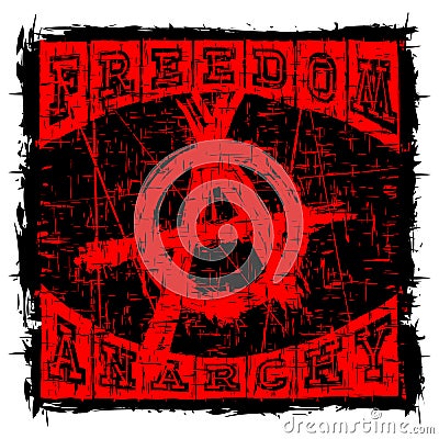 Anarchy t-shirt design_1 Vector Illustration