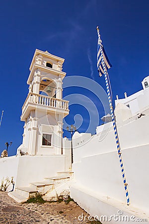 Anastasi church in Imerovigli village, Santorini Stock Photo