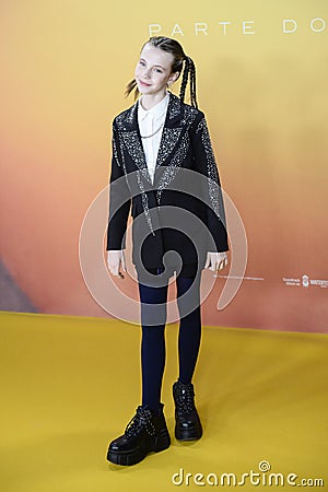Anastasia Russo posing at the photocall during the premiere of Dune Part 2 in Madrid Spain Editorial Stock Photo