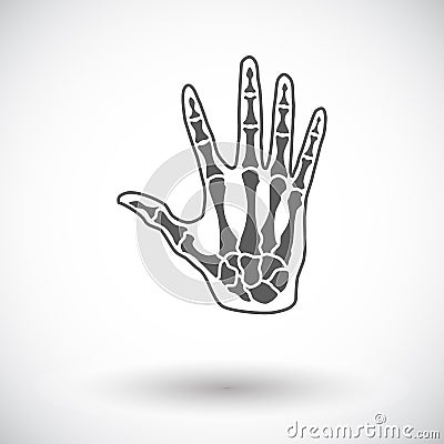 Anatomy hand Vector Illustration