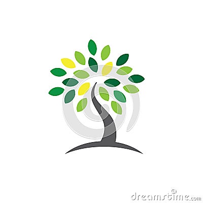 Ancestry or Genealogy Icon with Family Tree Vector Illustration