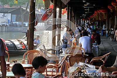 AnChang ancient town of jiangnan amorous feelings Editorial Stock Photo