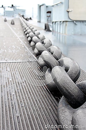 Anchor chain Stock Photo