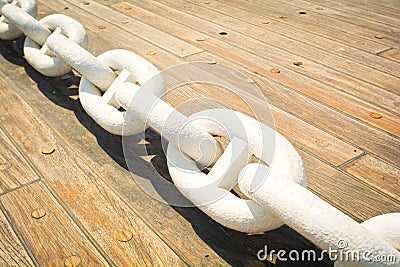 Anchor chain Stock Photo