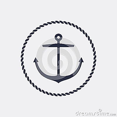 Anchor emblem Vector Illustration
