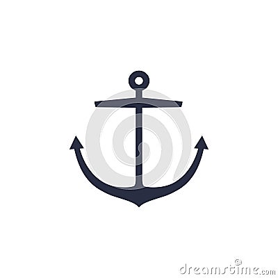 Anchor emblem design Vector Illustration