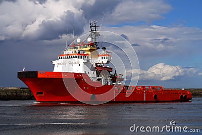 Anchor handler A Stock Photo