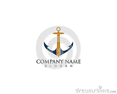 Anchor icon Logo Template vector illustration Cartoon Illustration