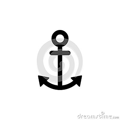 Anchor icon. Signs and symbols can be used for web, logo, mobile app, UI, UX Vector Illustration