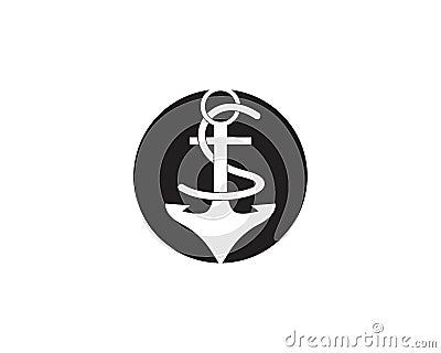 Anchor icon and symbol vector illustration Vector Illustration