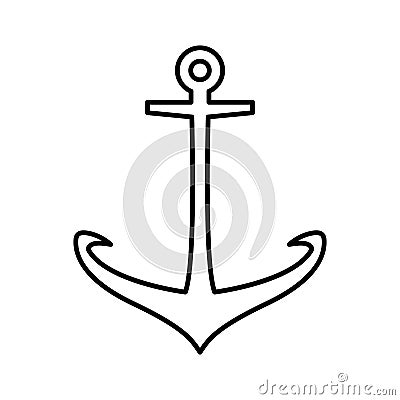 Anchor Isolated Vector icon which can be easily modified or edited Vector Illustration