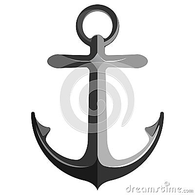 Anchor isolated on white Vector Illustration