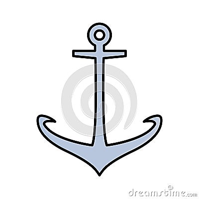 Anchor Line vector icon which can easily modify or edit Vector Illustration