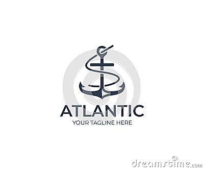 Anchor Logo Template. Marine Vector Design Vector Illustration