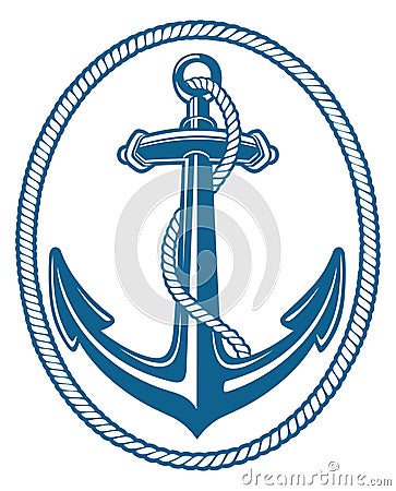 ANCHOR ROPE Stock Photo