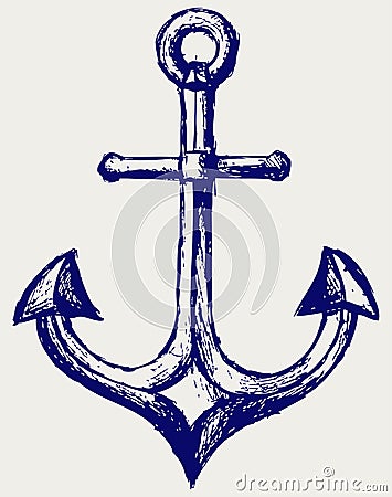 Anchor sketch Vector Illustration