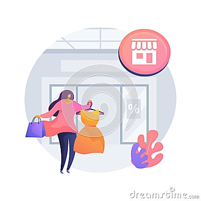 Anchor store abstract concept vector illustration Vector Illustration