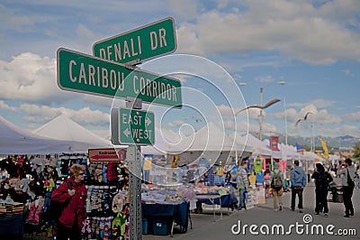 Anchorage market Editorial Stock Photo