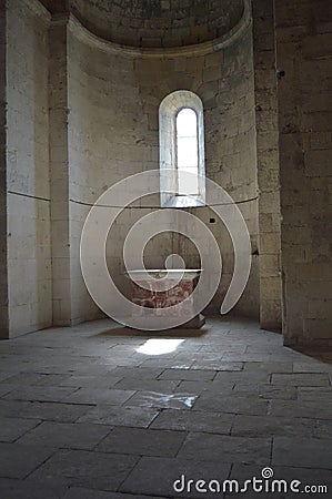 The ancient abbey of Montmajour. Stock Photo