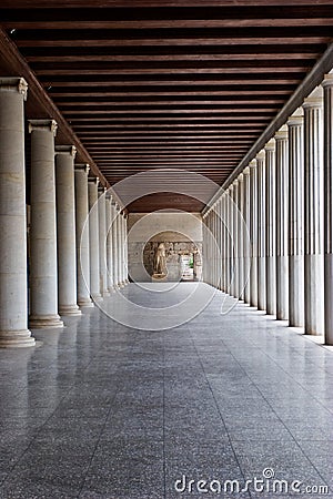 The Ancient Agora - Athens Stock Photo