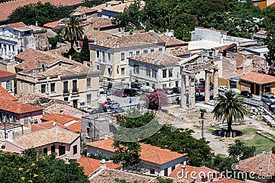 Ancient Agora Athens Greece Stock Photo