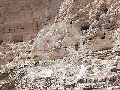 Ancient American Cliff Dwellings Stock Photo