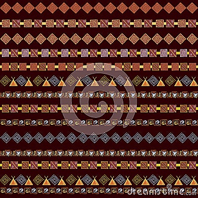 Ancient american indian pattern Vector Illustration