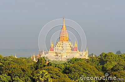 Ancient Ananda pagoda in Bagan Stock Photo