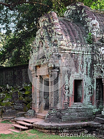 Ancient Angkor Wat Stock Photo