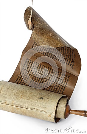 Ancient antique scroll Stock Photo