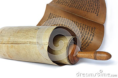 Ancient antique scroll Stock Photo