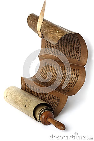 Ancient antique scroll Stock Photo