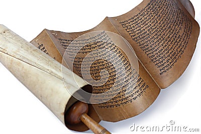 Ancient antique scroll Stock Photo