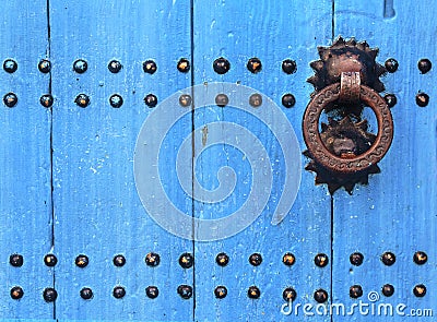 Ancient Arabic Door Stock Photo