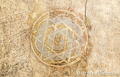 Ancient Arabic symbol Stock Photo