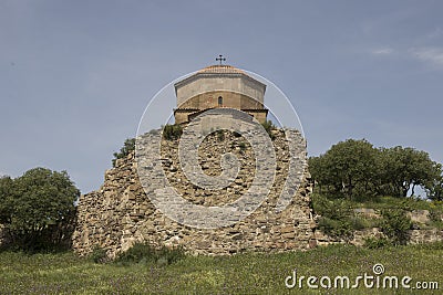 Jvari Monastery in Mtskheta Georgia Stock Photo