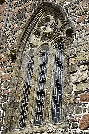 Ancient architectural window Stock Photo