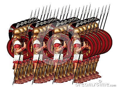 Ancient army Stock Photo