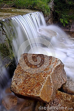 Ancient artificial cascade Stock Photo