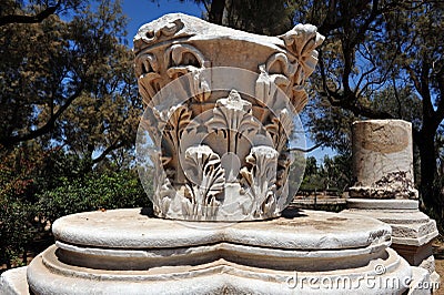 Ancient Ashkelon Stock Photo