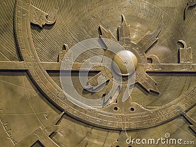 Ancient Astronomical Instrument Stock Photo